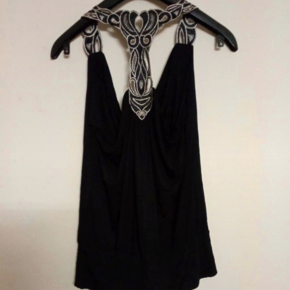 Halter top *like new* blouse top shirt Sz L